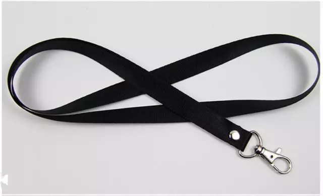 Cinturino collo caldo cordino di sicurezza Breakaway per nome ID porta badge chiavi metallo *t~