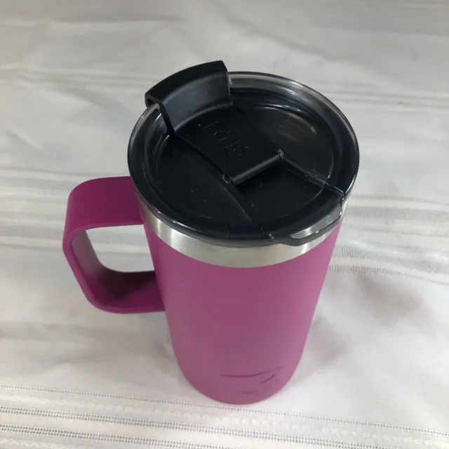 RTIC 16 Oz Stainless Steel Travel Coffee Cup Vacuum Insulated Tumblers Mug Berry 3