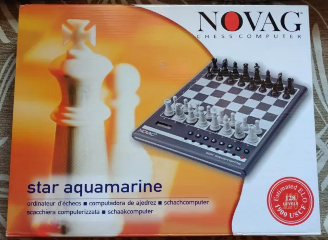 Novag Star Aquamarine Electronic Chess New!