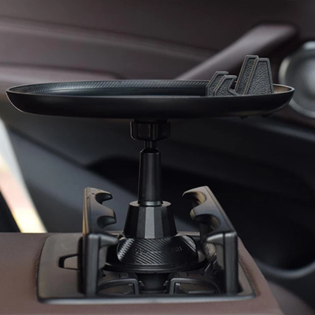 Vassoio Console Centrale per Auto, Presa Jack Audio USB, Porta USB