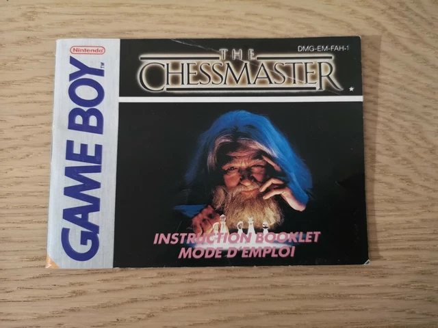 Notice Mode D'emploi The Chessmaster Nintendo Gameboy