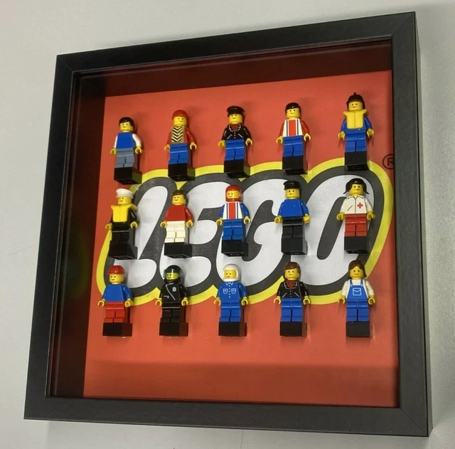 LEGO DISPLAY CASE Diorama 15 Original City Minifigures 80S And 90S £52.