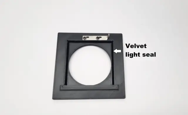 Sinar to Linhof adapter lens board with metal lock