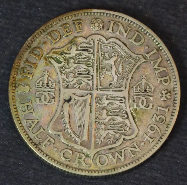 GREAT BRITAIN 1/2 Crown 1931 - Silver 0.500 - George V. - 837