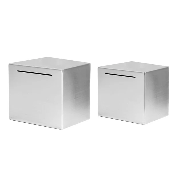 Safe Piggy Bank Made of Stainless Steel,Safe Box Money Savings Bank for Kids,Can