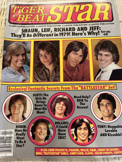 1979 TIGER BEAT Star Magazine Feb Vintage Shaun Cassidy Leif Garrett