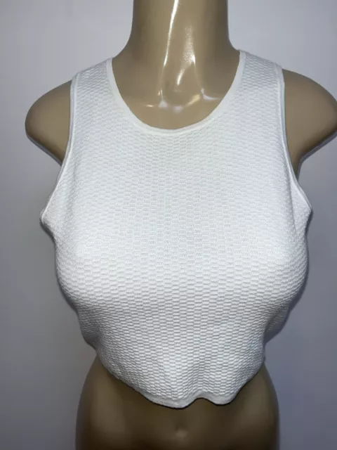 Elizabeth and James 5F Bergdorf Goodman sleeveless cropped stretch top S