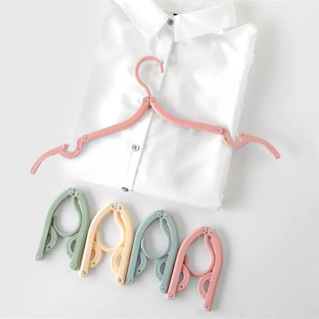 4 Pcs Portable Folding Clothes Hangers Foldable Drying Rack Home Camping Travel