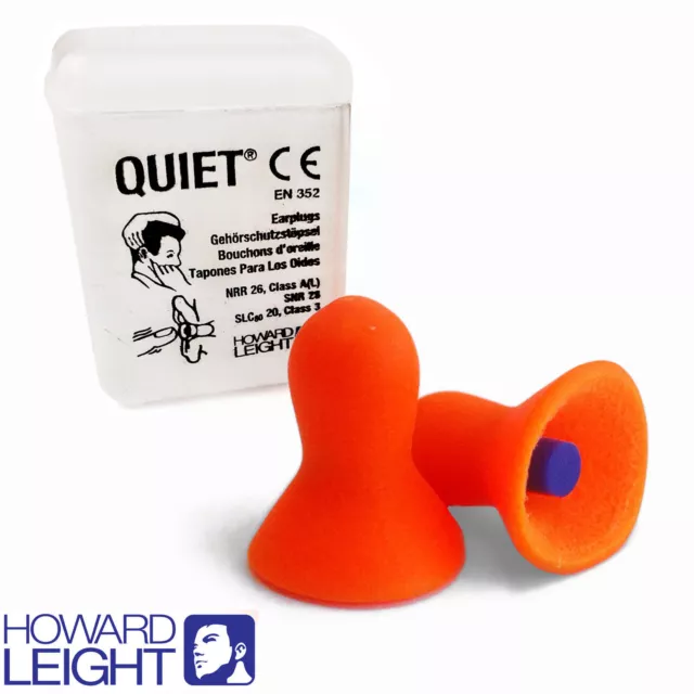 5 Pairs Quiet Uncorded Earplugs HOWARD LEIGHT by Honeywell Reusable Ear Plugs