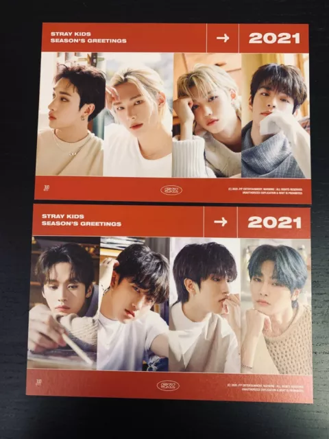 [Brand New] STRAY KIDS 2021 Seasons Greetings Official Preorder Postcard Set