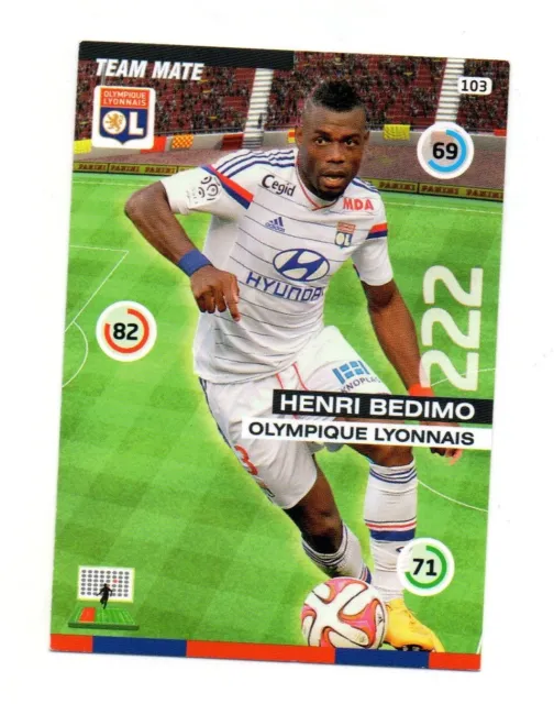 Panini Foot Adrenalyn 2015/2016 - Henri BEDIMO - Olympique Lyonnais  (A5342)
