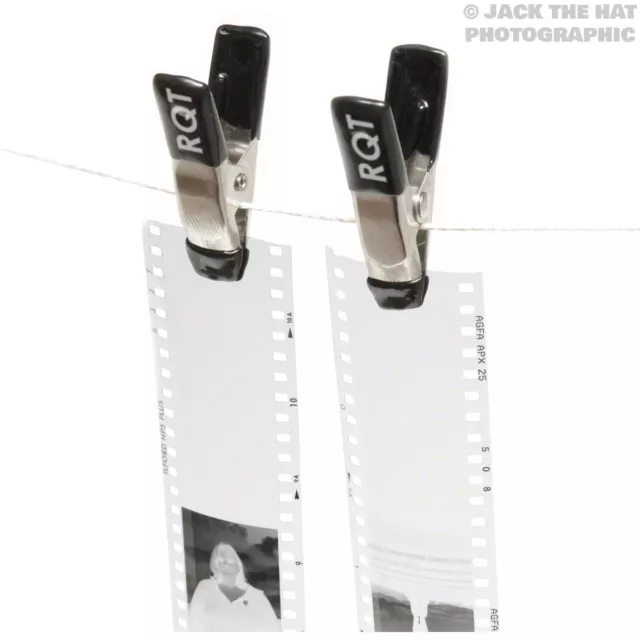 Pro Darkroom Negative Clips For Hanging Film Strips. Weighted, Soft Tips