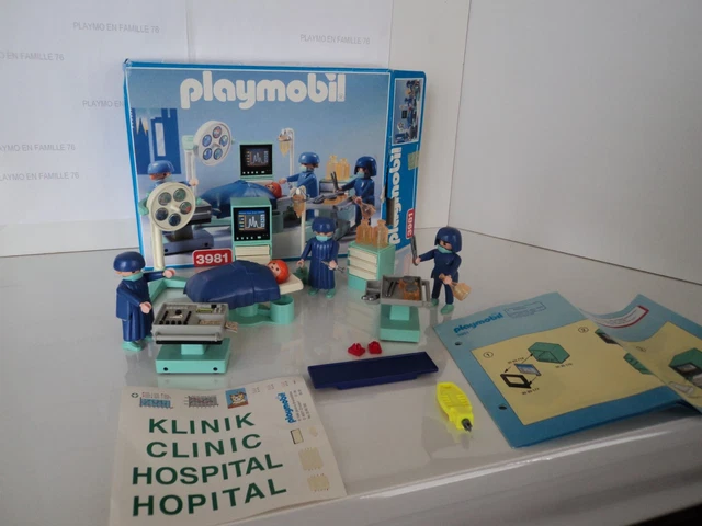 PLAYMOBIL VINTAGE CITY life médical bloc opératoire set 3981 de