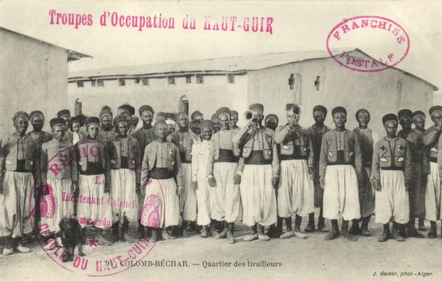 PC CPA ALGERIA, COLOMB-BÉCHAR, ARTIER TIRAILLEURS, J. GEISER, (b8397)