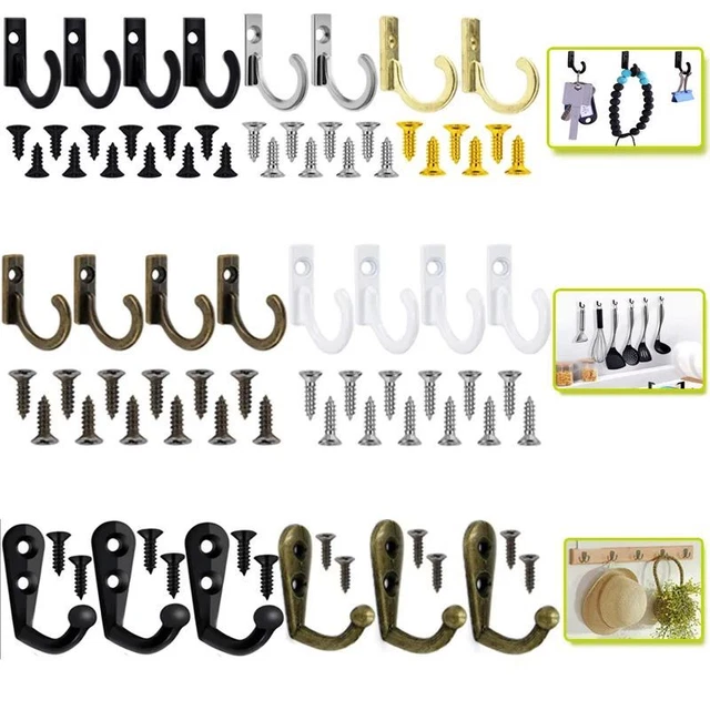 Wall Mount Hook Vintage Storage Rack For Home Coat Hat Clothes Hanger Towel Key