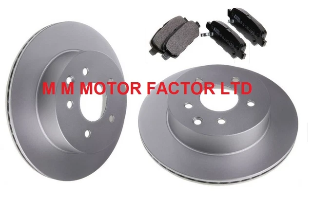 Rear Brake Kit For Nissan X-Trail (2001-2007) – Vented Discs, Pads & Shoes – 2.0 & 2.2 DCI Diesel/Petrol