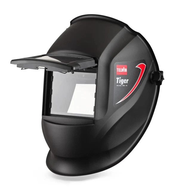 Telwin 802818 casco per saldatura tigre casco per saldatura casco protettivo casco nero