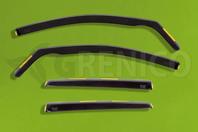 VW POLO 5-portes 2009-2017 Deflecteurs de vent 4-pièces HEKO Bulles