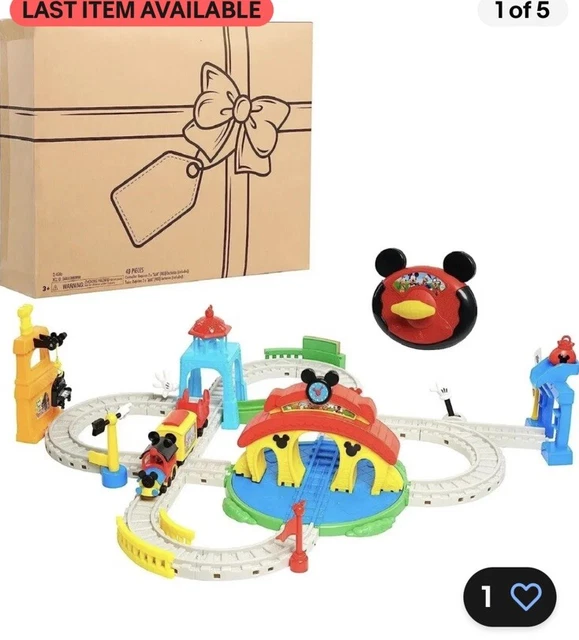 Toy Mouse Track DISNEY JUNIOR RC Mickey Mouse Train Track Set Ages 3+ Toy -(OPEN-BOX ...