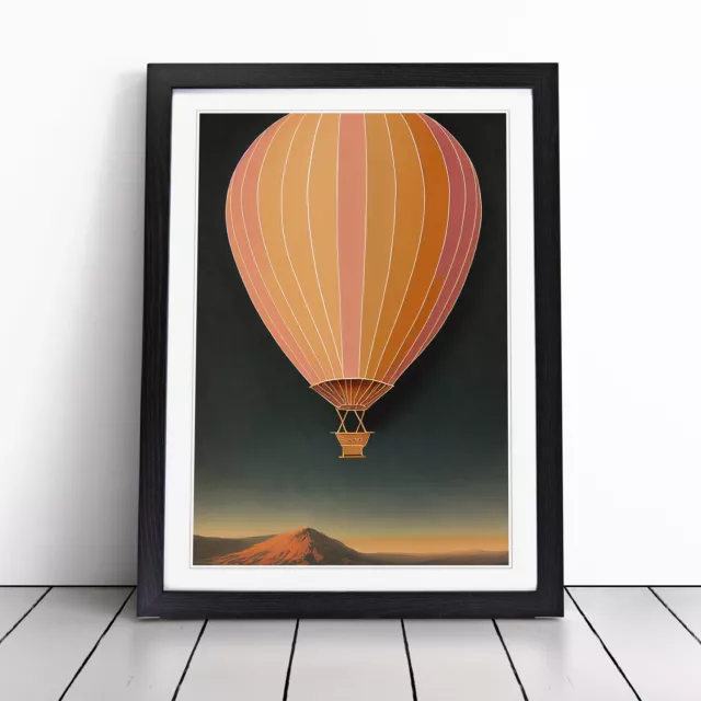 Hot Air Balloon Traditonal Vol.1 Wall Art Print Framed Canvas Picture Poster