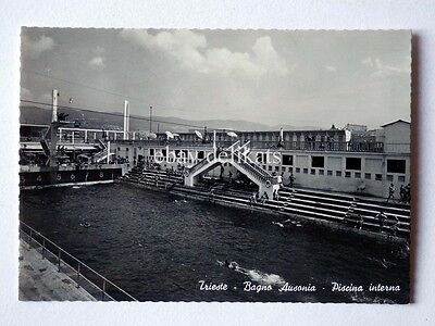 Cartolina Trieste Stabilimenti Balneari Ausonia 1960 ca. 