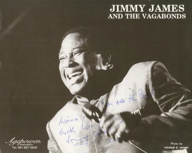 Jimmy James and the Vagabonds - Signed Autograph