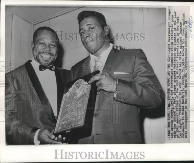 1961 Press Photo Floyd Patterson and Other at Boxing Writer's Dinner New York