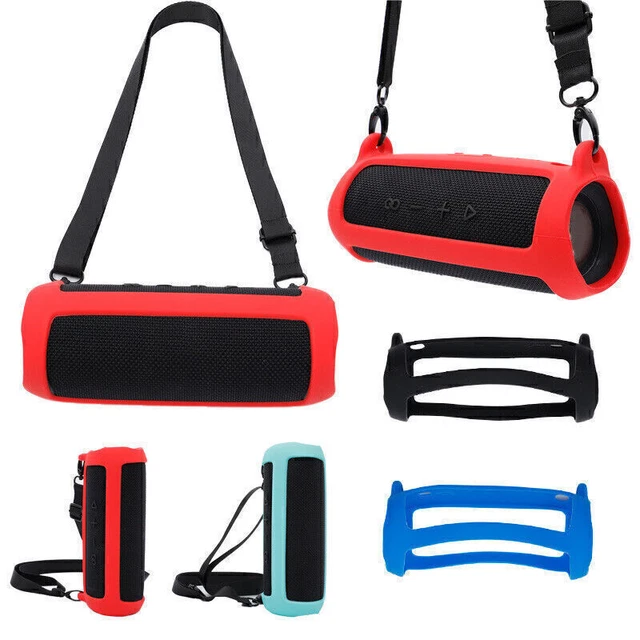 Housse De Protection En Silicone Pour Enceinte JBL Flip 7 - Design Sur Mesure, Bandoulière Incluse - Plusieurs Coloris (Noir, Bleu, Rouge, Vert, Etc.) - 9