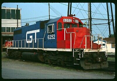Original Rail Slide - GTW Grand Trunk Western 6252 Flat Rock MI 7-8-1988