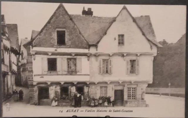 carte postale Bretagne  Auray maisons de Saint-Goustan  56 Morbihan non circulé