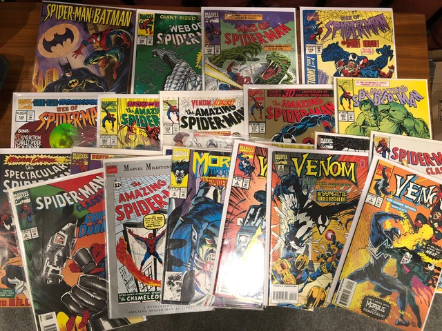 Spiderman Comic lot 90s Venom Carnage Web Amazing Spectacular Batman
