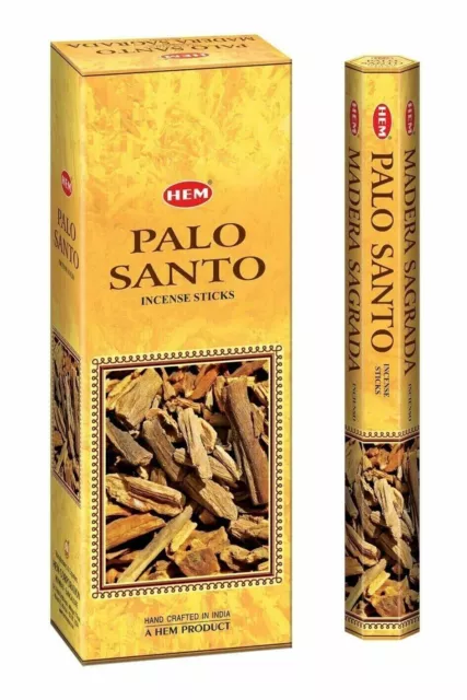 Hem Palo Santo Incense Stick Holy Wood AGARBATTI 120 Sticks Natural Fragrance