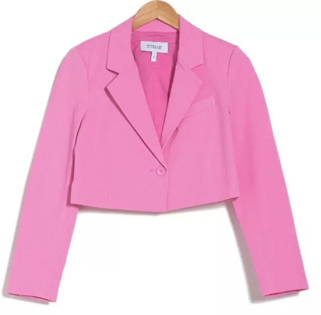 $550 NWT Derek Lam 10 Crosby Short (18 inch) Blazer Size 8 colour Bright Pink