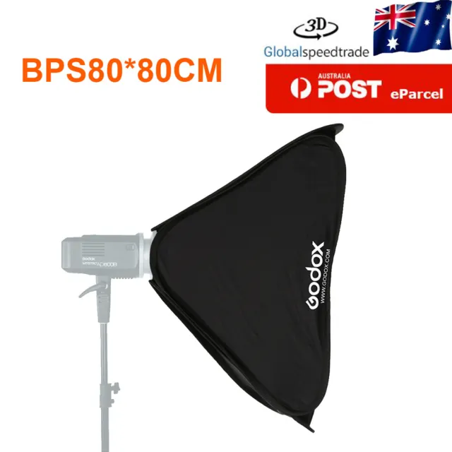 AU Godox 80x80cm Foldable Softbox Speedring  for AD600B AD600BM Bowens Flash