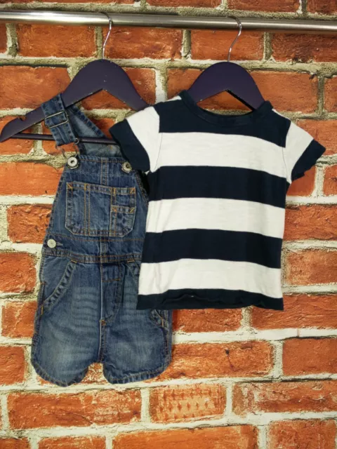 Baby Boy Bundle Age 3-6 Months Next Gap Dungarees T-Shirt Set Kids Infant 68Cm