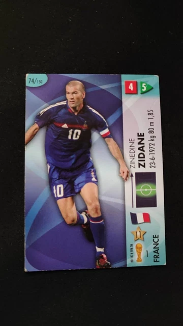 PANINI FOOT CARDS 98 Zidane Zinedine N°190 Equipe De France EUR 70,00 - FR