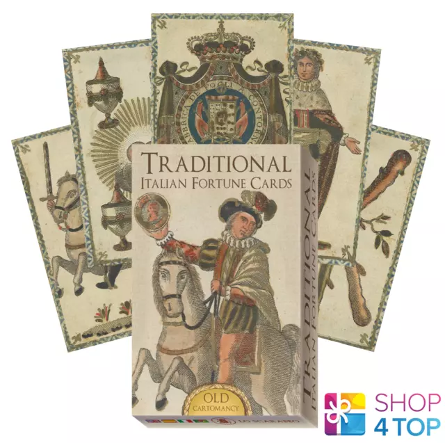 Traditional Italian Fortune Cards Old Cartomancy Lo Scarabeo Wahrsagen Neu