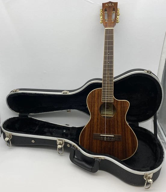 Kala KA-KTGE-C Koa Tenor Electro-Acoustic Ukulele Pickup+EQ Stronghold Hardcase