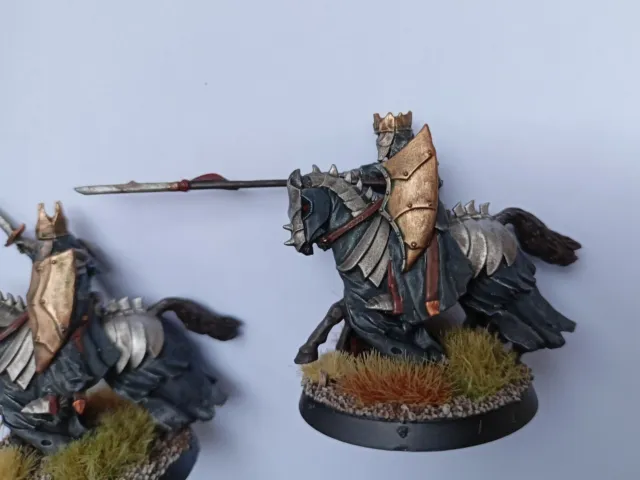 GW Herr der Ringe 6 Morgul Ritter bemalt Middle-Earth tabletop Reiter MESBG 3