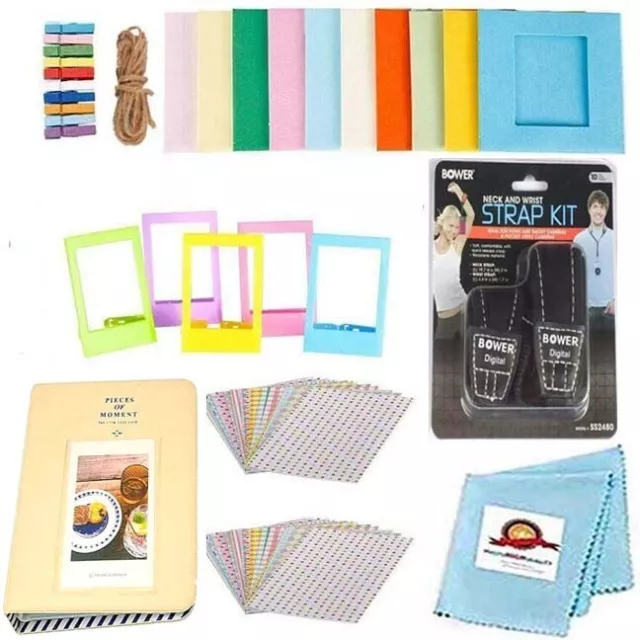 39-PC Set: Album, Frames, Strap for Fujifilm Instax Mini 7+, Mini 40, Mini 11, 39-PC Set: Album, Frames, Strap for Fujifilm Instax Mini 7+, Mini 40, Mini 11,