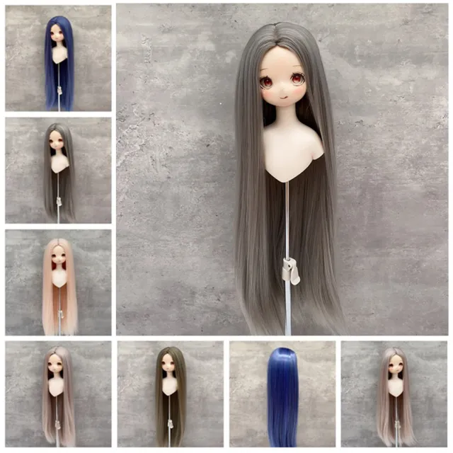BJD Doll's Long Straight Hair Wigs for 1/3 1/4 1/6 BJD Doll Soft Long Hair Wig