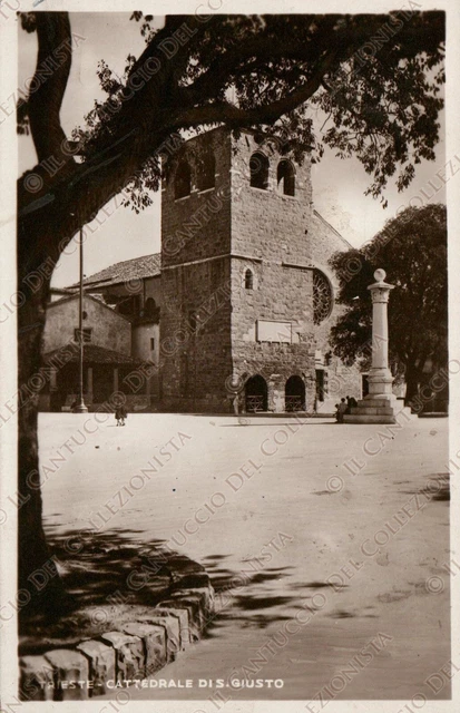 1935 TRIESTE Cattedrale di San Giusto Basilica edificio religioso Cartolina