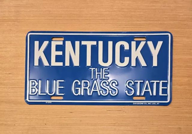 Kentucky - The Bluegrass State - Metal Booster License Plate