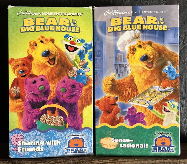 BEAR IN THE Big Blue House VHS Lot Sharing With Friends Sense bear-in-the-big-blue-house-vhs-lot-sharing-with-friends-sense