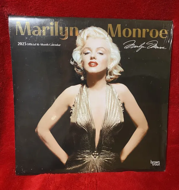 New! 2023 Marilyn Monroe Brown Trout Collectible Sealed Calendar