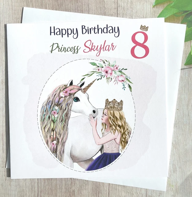 Modello Edabile Di Biglietto Di Auguri Di Compleanno Per Bambini Con Unicorno Iznyro0