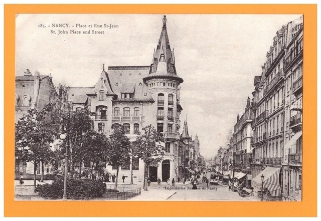 NANCY (54) TRAMWAY aux Commerces / Place & Rue ST-JEAN en 1918