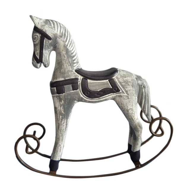 Rocking Animal Infant Horse Sculpture Ornaments Groceries Statuette Baby