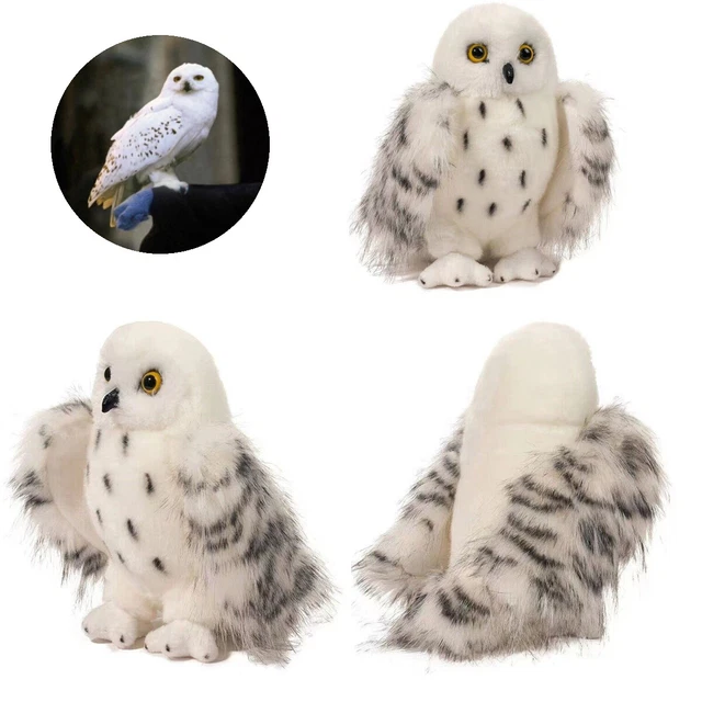 HARRY POTTER HEDWIG Owl Plush Toy Cute Stuffed Animal Model Soft Doll