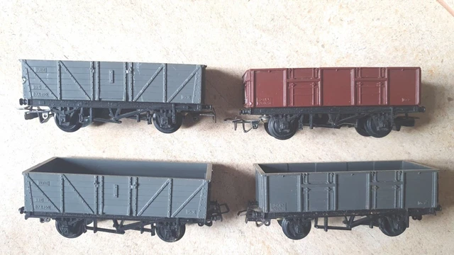 JOUEF HO WAGON TOMBEREAU CHARGE TRAVERSES TRAIN ELECTRIQUE SNCF UIC